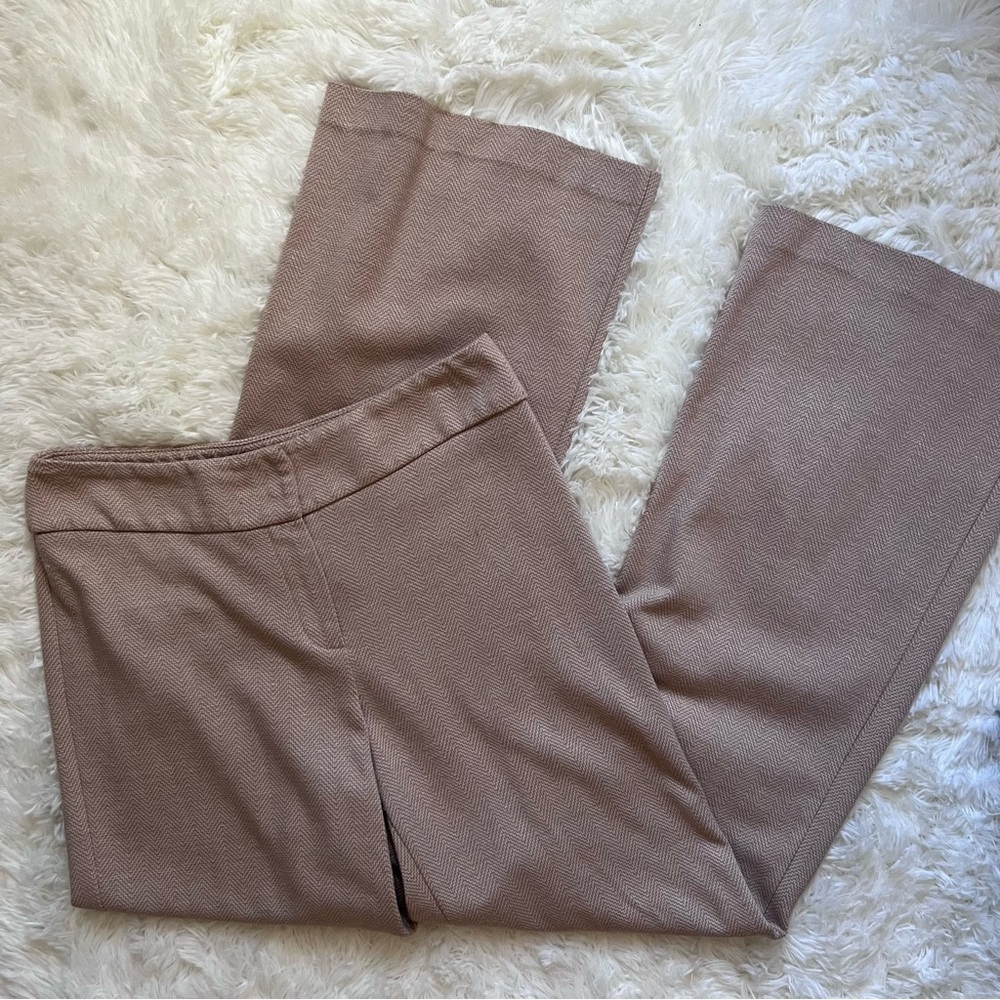 New York & Company Beige Soft Wide Leg Trouser